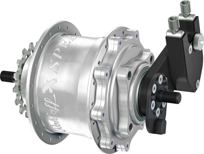 Rohloff Speedhub 500/14 TS DB EX OEM Silber 36 Loch 1 Rohloff Speedhub 500/14 TS DB EX OEM Silber 36 Loch