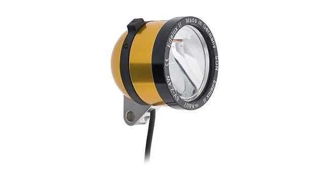 Schmidt Son Edelux II Fahrradlampe Gold 36 Cm Kabel 90 Lux 1 Schmidt Son Edelux II Fahrradlampe Gold 36 Cm Kabel 90 Lux