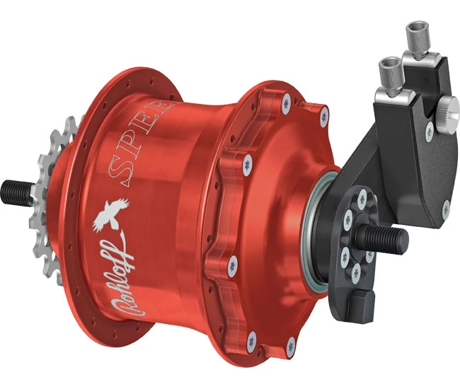 Rohloff Speedhub 500/14 TS EX OEM Tandem Rot 32 Loch 1 Rohloff Speedhub 500/14 TS EX OEM Tandem Rot 32 Loch