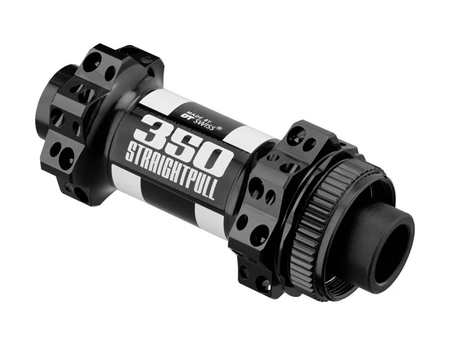 DT Swiss 350 Vorderradnabe Straightpull Centerlock Schwarz 28 Loch QR15 1 DT Swiss 350 Vorderradnabe Straightpull Centerlock Schwarz 28 Loch QR15