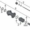 Shimano XTR FH-M9000 Disc Hinterradnabe Ersatzteil | Kugellager Links Nr 5