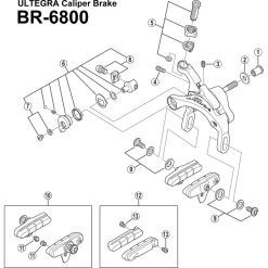 Shimano Ultegra BR 6800 Bremsen Einstellschraube Fuer Feder Nr 3