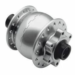 Schmidt SON 28 /15x110 Boost Nabendynamo Disc 6 Loch Silber Eloxiert 32 Loch