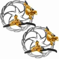 Disc Set Formula Cura Bremse Gold + Monolitic Scheiben 6 Loch