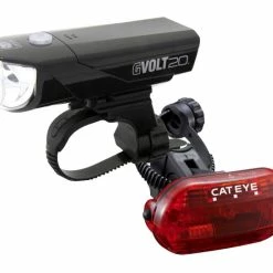 Cat Eye GVolt25 + Omni 3G Beleuchtungsset StVZO Zugelassen Farbe Schwarz - Rot