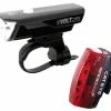Cat Eye GVolt25 + Rapid Micro G Beleuchtungsset StVZO Zugelassen Farbe Schwarz - Rot