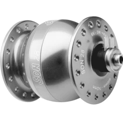 Schmidt SON 28 Nabendynamo Silber Eloxiert 36 Loch