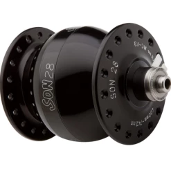 Schmidt SON 28 Nabendynamo Schwarz Eloxiert 36 Loch