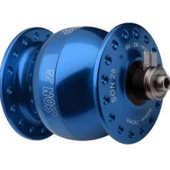 Schmidt SON 28 Nabendynamo Blau Eloxiert 36 Loch