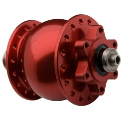 Schmidt SON 28 Nabendynamo Disc 6 Loch Rot Eloxiert 28 Loch