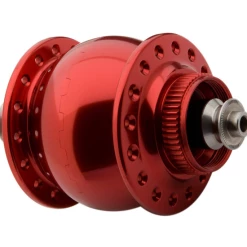 Schmidt SON 28 Nabendynamo Disc Centerlock Rot Eloxiert 32 Loch