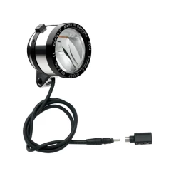 Schmidt Son Edelux II Fahrradlampe Silber Poliert 60 Cm Kabel Koax Stecker + Adapter 90 Lux
