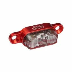 Schmidts SON Gepaecktraeger Ruecklicht 190cm Kabel Farbe Rot Glas Klar