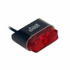 Schmidts SON Ruecklicht Schutzblech Ohne Kabel Weites Profil Farbe Schwarz Glas Rot