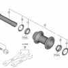 Shimano XTR HB-M9110 Disc Vorderradnabe Ersatzteil | Hohlachse Komplett Nr 2