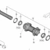 Shimano XTR HB-M9110-BS Disc Vorderradnabe Ersatzteil | Kugellager Links Komplett Nr 7