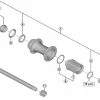Shimano XTR FH-M9010-B Disc Hinterradnabe Ersatzteil | Hohlachse Komplett Nr 1