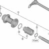 Shimano Deore XT FH-M8010 / FH-M8010-B Hinterradnabe Ersatzteil | Kugellager Links Nr 4