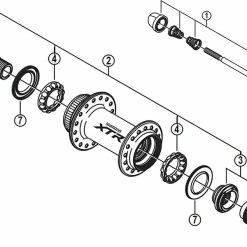 Shimano XTR HB-M985 Disc Vorderradnabe Ersatzteil | Staubkappe Rechts Nr 6
