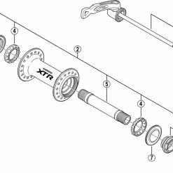 Shimano XTR HB-M970 Vorderradnabe Ersatzteil | Hohlachse Nr 5