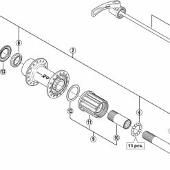 Shimano Deore XT FH-M770-S Hinterradnabe Ersatzteil | Staubkappe Links Nr 8