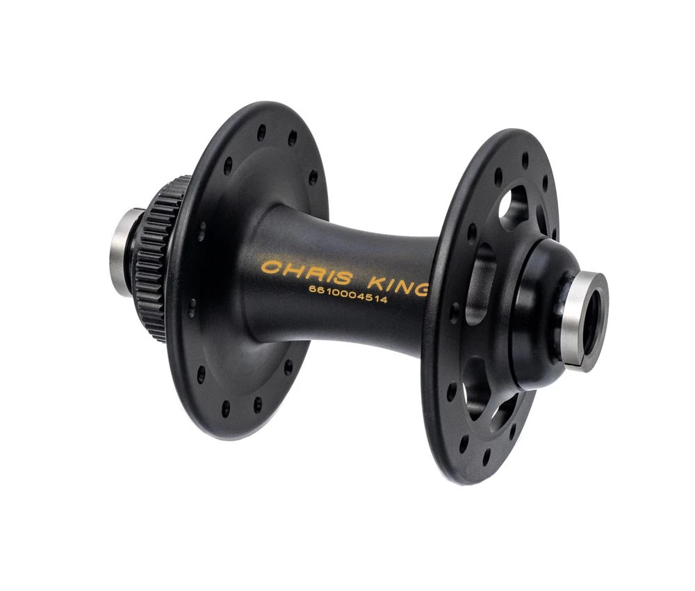 Chris King R45D Ceramic Vorderradnabe 12x100 Disc Centerlock 28 Loch Two Tone | Schwarz-gold 1 Chris King R45D Ceramic Vorderradnabe 12x100 Disc Centerlock 28 Loch Two Tone | Schwarz-gold