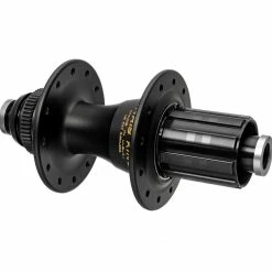 Chris King R45D Ceramic Hinterradnabe 12x142 Disc Centerlock 28 Loch Rotor HG11 Two Tone | Schwarz-gold