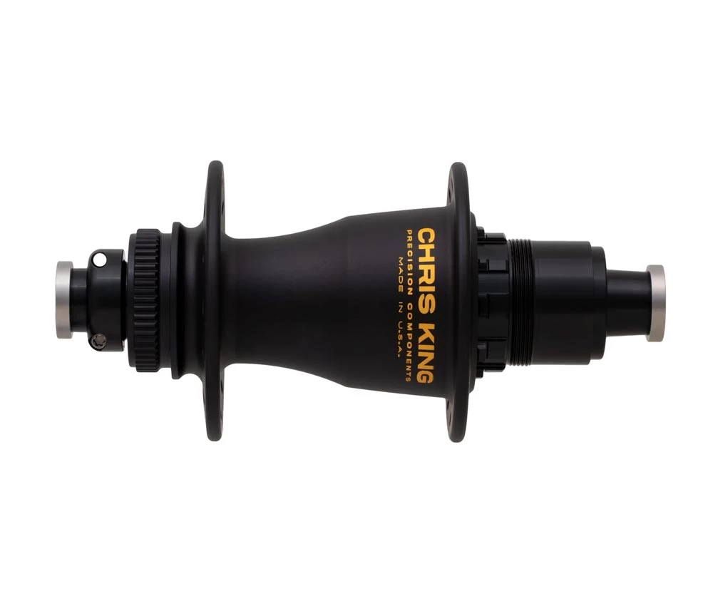 Chris King Boost Centerlock Ceramic Hinterradnabe 12x148 Disc Centerlock 28 Loch Rotor Sram XD Two Tone | Schwarz-gold 1 Chris King Boost Centerlock Ceramic Hinterradnabe 12x148 Disc Centerlock 28 Loch Rotor Sram XD Two Tone | Schwarz-gold