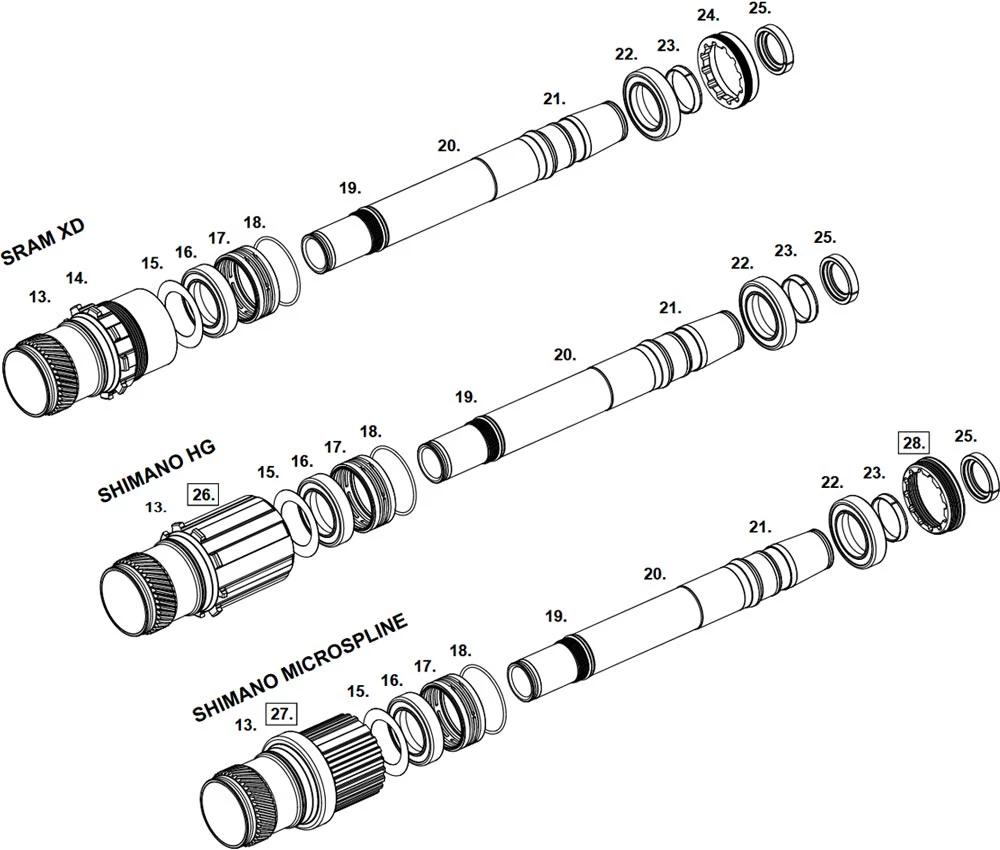 Chris King Boost Centerlock Ceramic Hinterradnabe 12x148 Disc Centerlock 32 Loch Rotor Shimano HG11 Two Tone | Schwarz-gold 4 Chris King Boost Centerlock Ceramic Hinterradnabe 12x148 Disc Centerlock 32 Loch Rotor Shimano HG11 Two Tone | Schwarz-gold – Bild 4