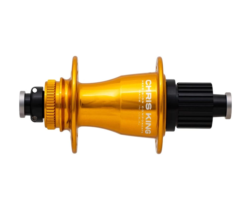 Chris King Boost Centerlock Ceramic Hinterradnabe 12x148 Disc Centerlock 32 Loch Rotor Shimano Micro-Spline Gold | Gold 1 Chris King Boost Centerlock Ceramic Hinterradnabe 12x148 Disc Centerlock 32 Loch Rotor Shimano Micro-Spline Gold | Gold