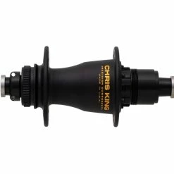 Chris King Boost Centerlock Ceramic Hinterradnabe 12x148 Disc Centerlock 32 Loch Rotor Sram XD Two Tone | Schwarz-gold