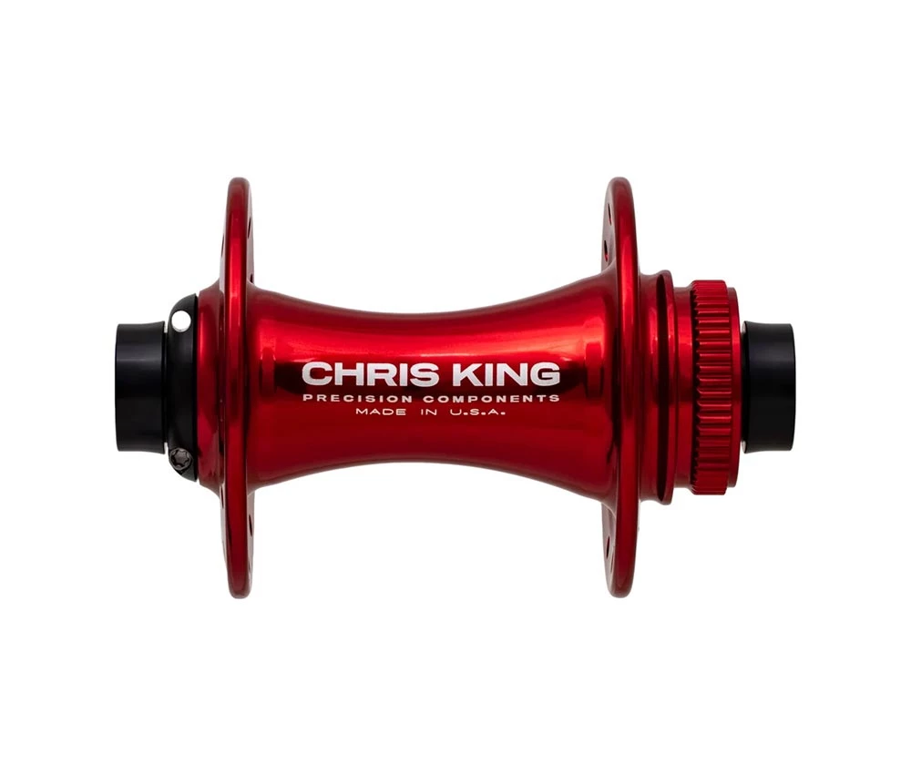 Chris King Boost Centerlock Vorderradnabe 15x110 Disc Centerlock 24 Loch Red | Rot 1 Chris King Boost Centerlock Vorderradnabe 15x110 Disc Centerlock 24 Loch Red | Rot