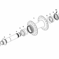 Chris King Boost Centerlock Vorderradnabe 15x110 Disc Centerlock 28 Loch Matte Turquoise | Matt-tuerkis -Naben Verkäufe 57105 2