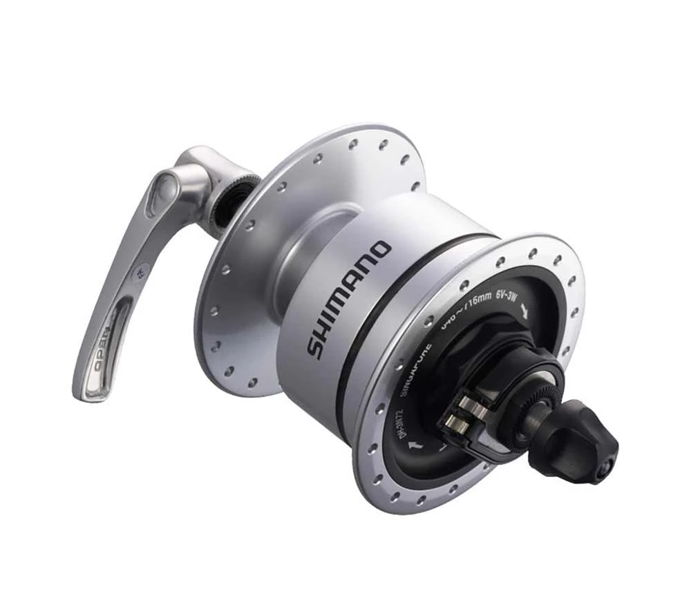 Shimano Nabendynamo DH-3D72 Silber 32 Loch Disc Centerlock SSP 9x100mm 3 Shimano Nabendynamo DH-3D72 Silber 32 Loch Disc Centerlock SSP 9x100mm – Bild 3