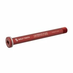 Wolf Tooth Steckachse Vorderrad - 12x100mm Laenge 120mm Gewinde M12x1,5mm Rot
