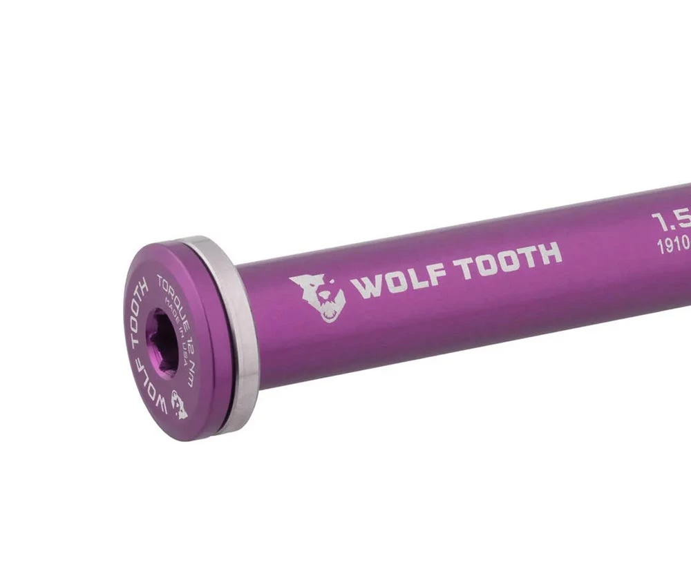 Wolf Tooth Steckachse Vorderrad - 12x100mm Laenge 125mm Gewinde M12x1,5mm Violett 2 Wolf Tooth Steckachse Vorderrad - 12x100mm Laenge 125mm Gewinde M12x1,5mm Violett – Bild 2