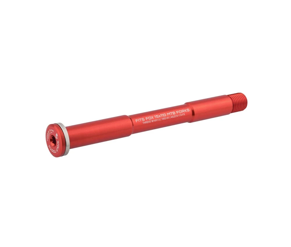 Wolf Tooth Fox Steckachse Vorderrad - 15x110mm Laenge 155mm Gewinde M14x1,5mm Rot 1 Wolf Tooth Fox Steckachse Vorderrad - 15x110mm Laenge 155mm Gewinde M14x1,5mm Rot