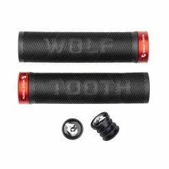 Wolf Tooth Echo Lenkergriffe - 132x32mm Schraubbar Aluminium Rot