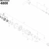 Shimano Ultegra FH-6800 Hinterradnabe Ersatzteil | Achsschraube Komplett Nr 8